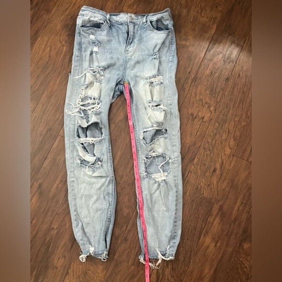 Cello Deconstructed Ankle Crop High Rise Jeans size 9 - Picture 8 of 9